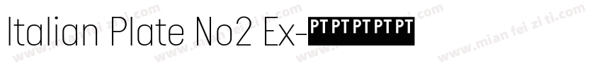 ltalian Plate No2 Ex字体转换